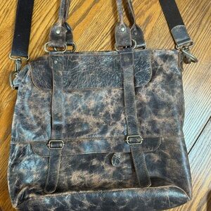 BedStu large purse. Black distressed